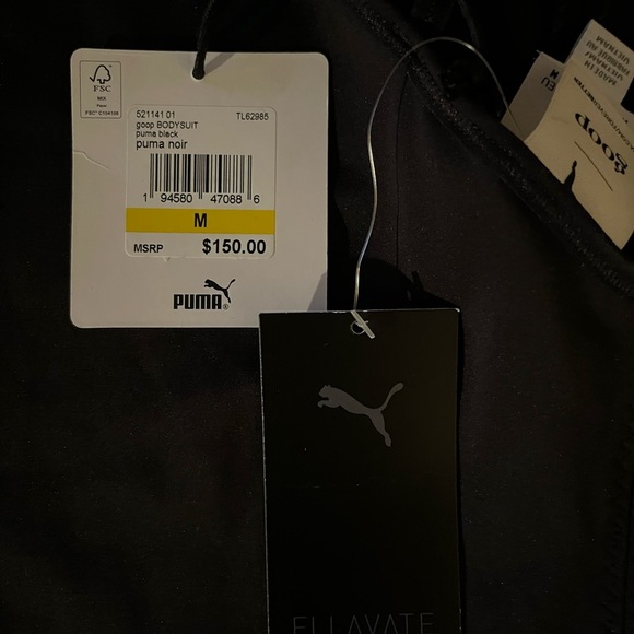 Puma - GOOP  Black Ellavate Jumpsuit NWT size medium 🖤🐆 - Picture 3 of 7
